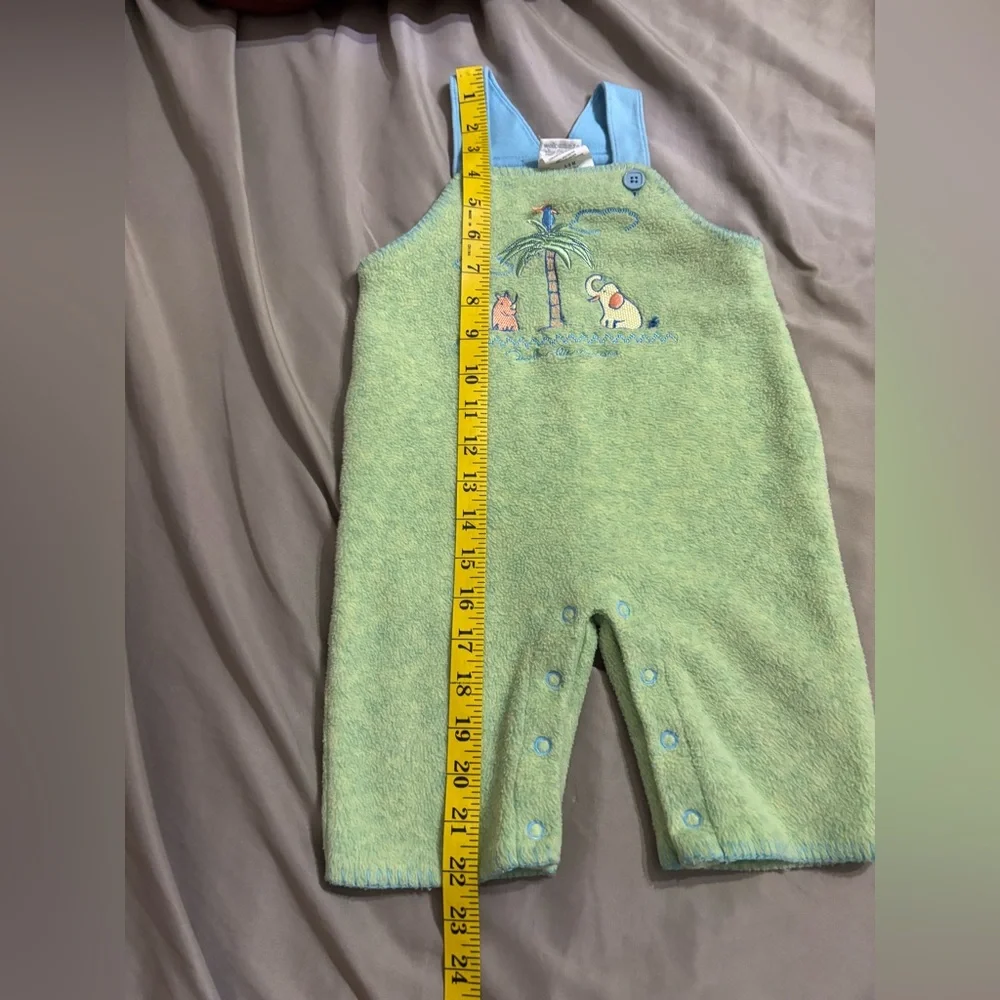 Silver Tag Carter’s Baby Overalls 6–9M Yoko Ono Lennon 2002 Terry Romper EUC - Picture 11 of 11